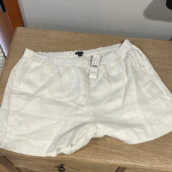 J. Crew Pants - J. Crew Women's  White Linen Shorts